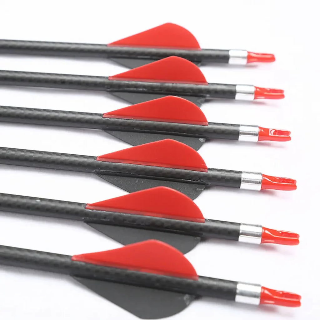 12PCS Flecha de Carbono K Weave Spine 250–800 | 32" para Arcos Recurvos e Compostos