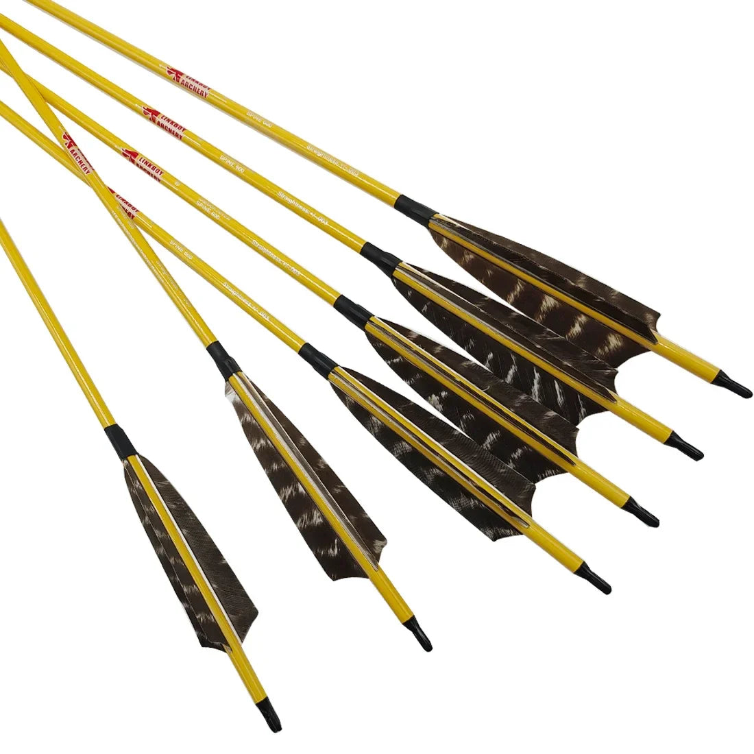 12 PCS Flecha de Carbono Bamboo Premium 32" – Penas Naturais de Peru