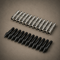 Kit 12PCS Pontas de Treino 100 Grains + Inserts de Alumínio ID 6.2 mm BLACK